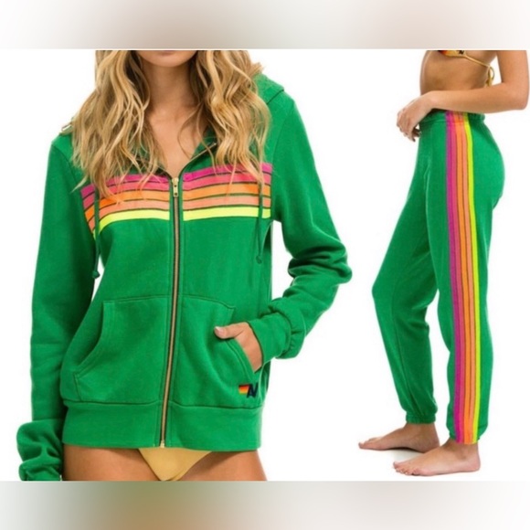 Kelly Green 5 Stripe Set